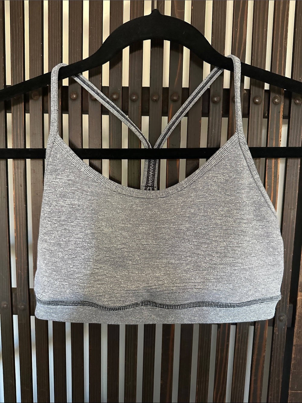 Lululemon Gray Strappy Bralette